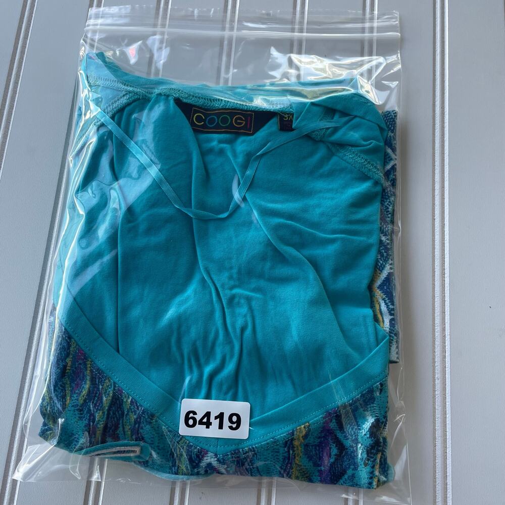 Coogi Aqua Size 2X Tee Shirt - Picture 8 of 8